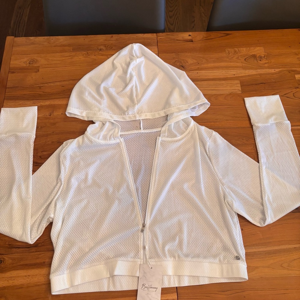 Buffbunny White Spice Mesh Crop Jacket – Size XXL – NWT - Picture 7 of 12